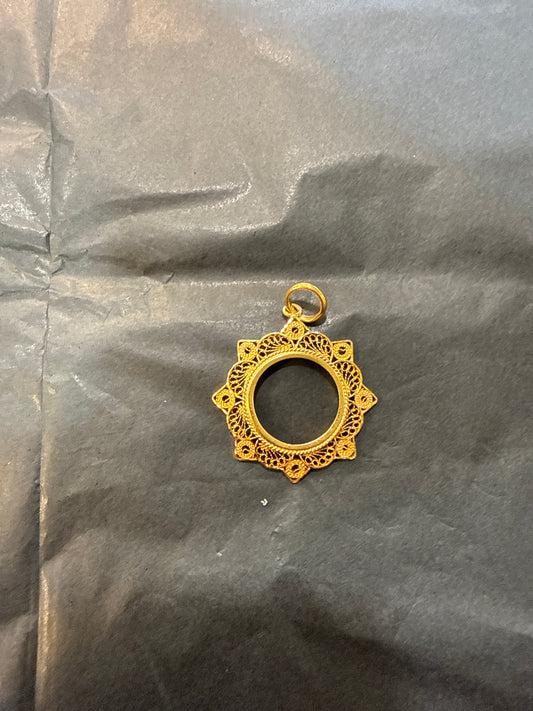 Coin Frame pendant