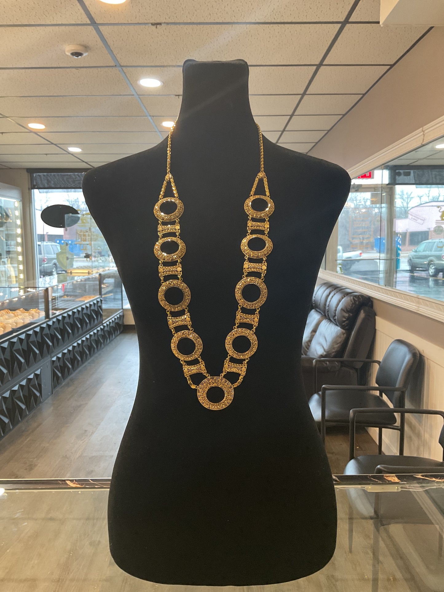 Large coin necklace